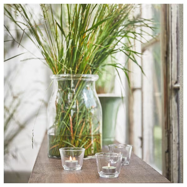 IKEA Hedersam scented tealight fresh grass light green