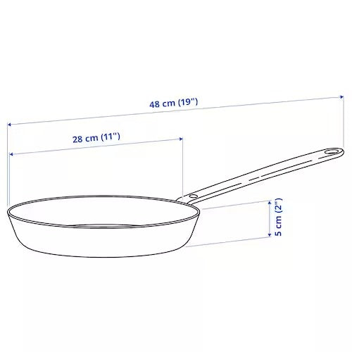 IKEA 365+ frying pan, stainless steel/non-stick coating, 28 cm - IKEA