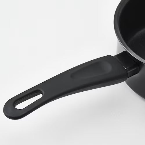 HEMLAGAD Pot with lid, black - IKEA