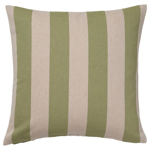 IKEA HILDAMARIA Cushion cover, green natural/striped | IKEA Cushion covers | IKEA Home textiles | Eachdaykart