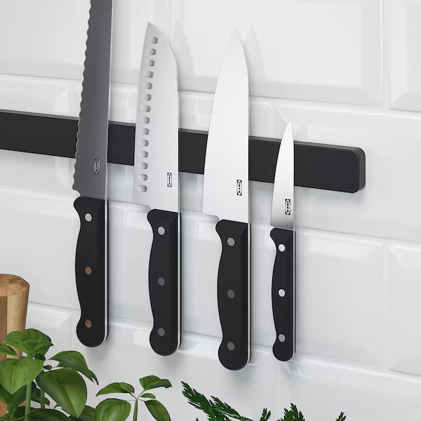 IKEA Hultarp magnetic knife rack black
