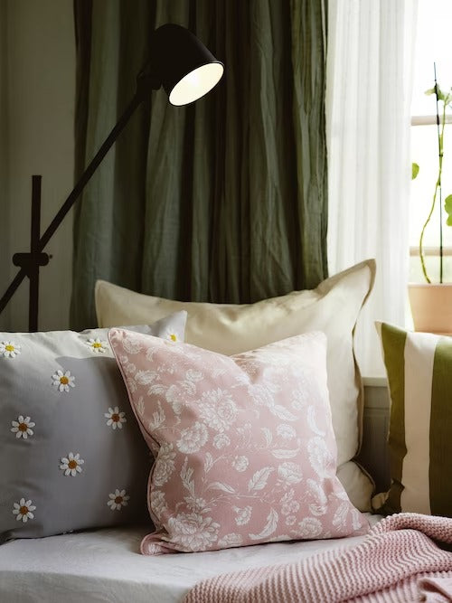 IKEA IDALINNEA Cushion cover, light pink | IKEA Cushion covers | IKEA Home textiles | Eachdaykart