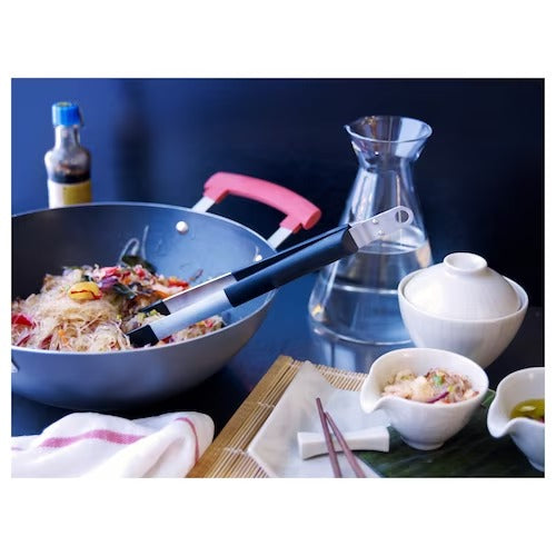 IKEA IDENTISK Wok with lid, dark grey/aluminium | IKEA Woks | IKEA Frying Pans & Woks | Eachdaykart