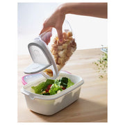 IKEA 365+ Dry food jar with lid, transparent/white | Food containers | Storage & organisation | Eachdaykart - EachDayKart