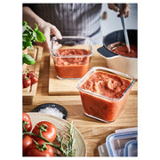 IKEA 365+ Food container, square/glass | Food containers | Storage & organisation | Eachdaykart - EachDayKart