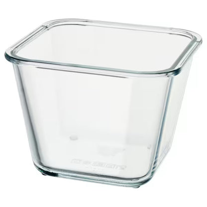 IKEA 365+ Food container, square/glass | Food containers | Storage & organisation | Eachdaykart