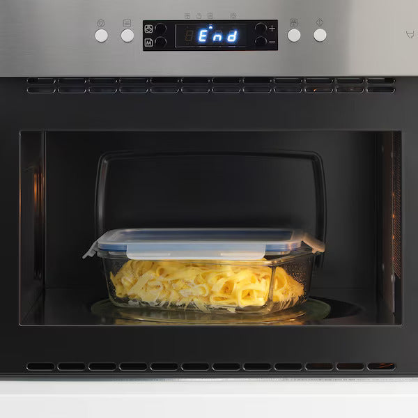 IKEA 365+ Food container with lid, rectangular glass/plastic | Food containers | Storage & organisation | Eachdaykart - EachDayKart