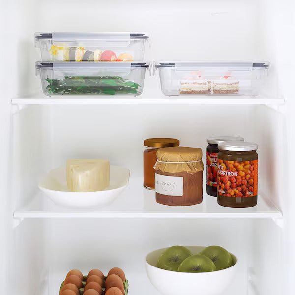 IKEA 365+ Food container with lid, rectangular/plastic | Food containers | Storage & organisation | Eachdaykart - EachDayKart