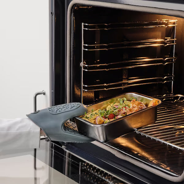 IKEA 365+ Food container with lid, rectangular stainless steel/plastic