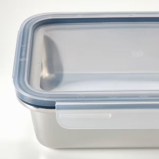 PRUTA Food container, clear/yellow, 20 oz - IKEA