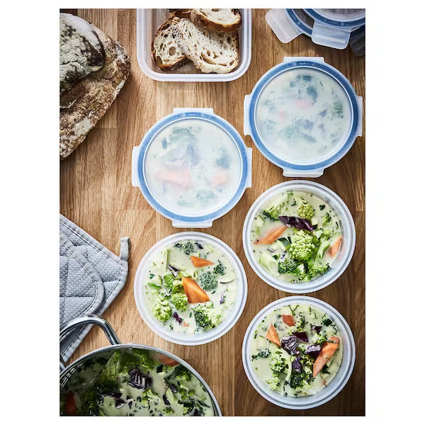 IKEA 365+ Food container with lid, round/plastic | Food containers | Storage & organisation | Eachdaykart - EachDayKart