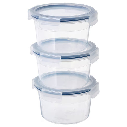IKEA 365+ Food container with lid, round/plastic | Food containers | Storage & organisation | Eachdaykart