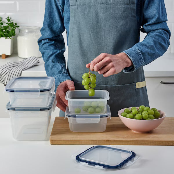 IKEA 365+ Food container with lid, square/plastic | Food containers | Storage & organisation | Eachdaykart - EachDayKart