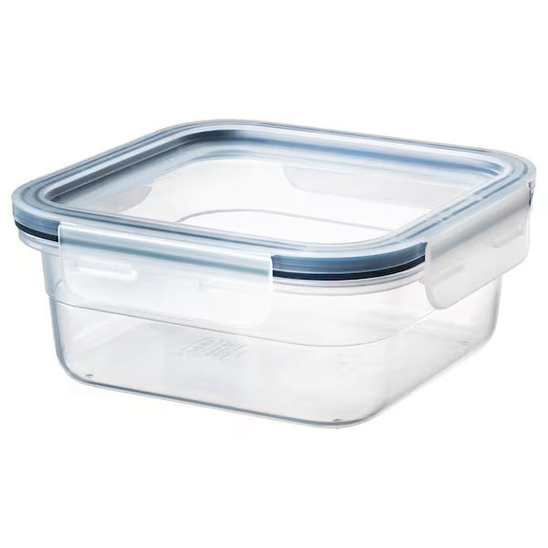 IKEA 365+ Food container with lid, square/glass | Food containers | Storage & organisation | Eachdaykart