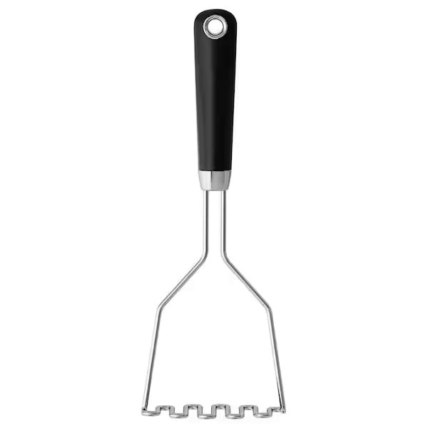 IKEA 365+ HJALTE Potato masher, stainless steel/black | IKEA Cooking utensils | Eachdaykart