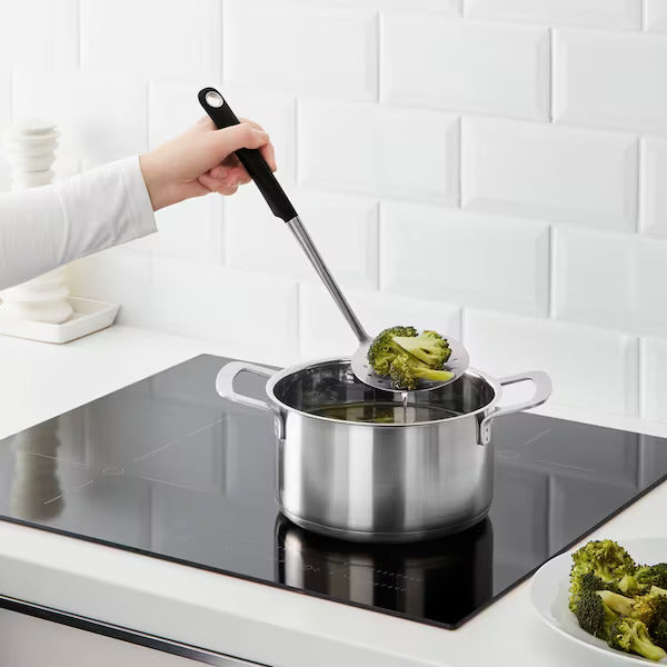 IKEA 365+ HJALTE Skimmer, stainless steel/black | IKEA Cooking utensils | Eachdaykart
