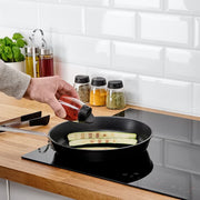 IKEA 365+ IHARDIG Spice jar, glass/black, | Spice & condiment stands | Storage & organisation | Eachdaykart - EachDayKart