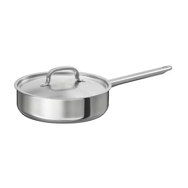 HEMLAGAD Saucepan with lid, black - IKEA