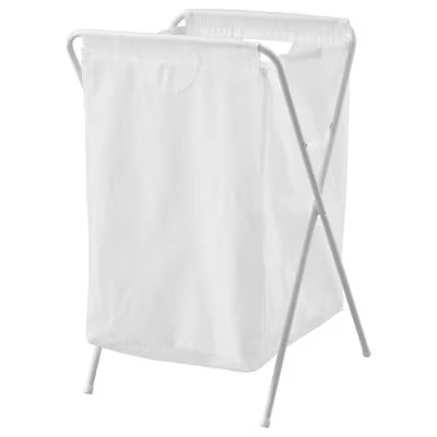 IKEA JALL Laundry bag with stand, white, IKEA Laundry baskets