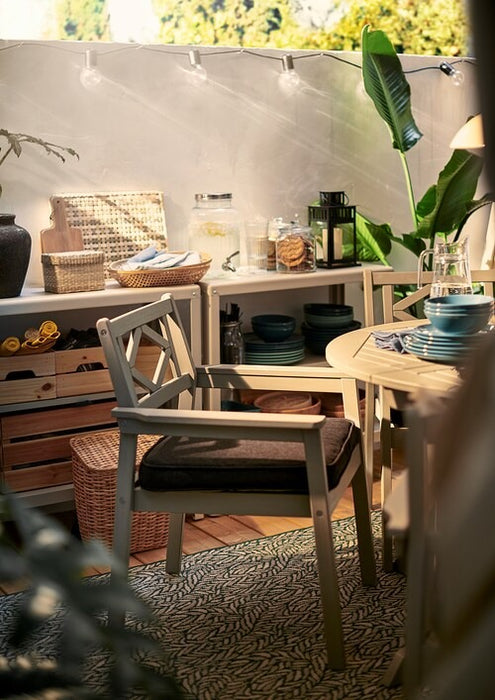 IKEA JARPON/DUVHOLMEN Chair cushion, outdoor, anthracite | IKEA Outdoor cushions | IKEA Home textiles | Eachdaykart