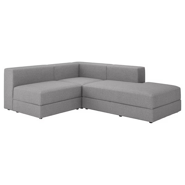 IKEA Jattebo mod corner sofa 2 5 seat with chaise longue right tonerud grey