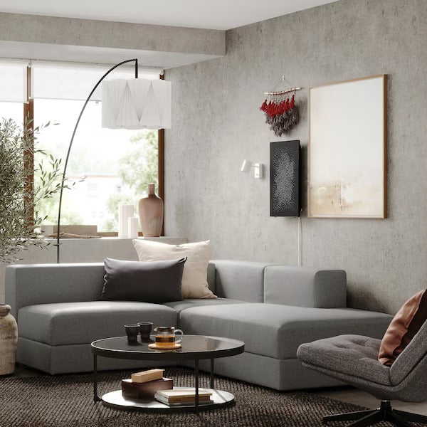 IKEA Jattebo mod corner sofa 2 5 seat with chaise longue right tonerud grey