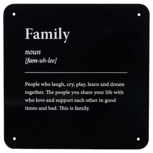 IKEA KANGSLEBODA Wall decoration, family | IKEA Wall accents | IKEA Frames & pictures | Eachdaykart