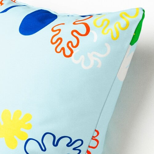 IKEA KRYPKORNELL Cushion cover, leaf pattern/multicoloured, light | IKEA Cushion covers | IKEA Home textiles | Eachdaykart