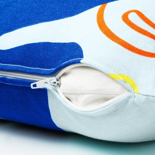 IKEA KRYPKORNELL Cushion cover, leaf pattern/multicoloured, light | IKEA Cushion covers | IKEA Home textiles | Eachdaykart