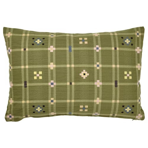 IKEA KUSTGRAN Cushion cover, yellow-green | IKEA Cushion covers | IKEA Home textiles | Eachdaykart