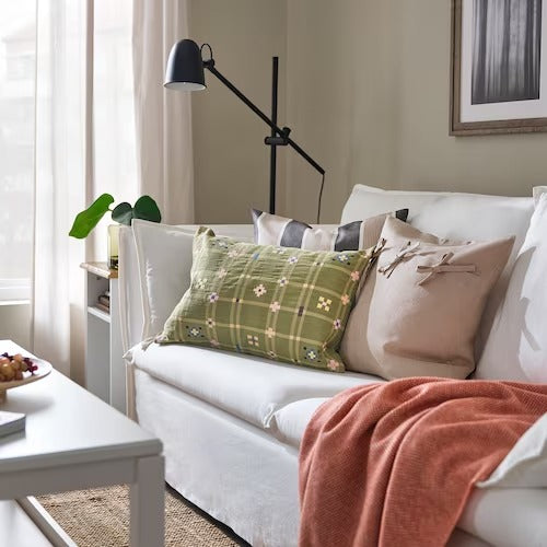 IKEA KUSTGRAN Cushion cover, yellow-green | IKEA Cushion covers | IKEA Home textiles | Eachdaykart