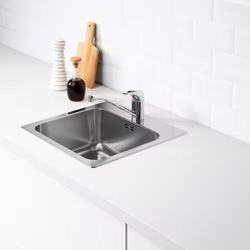 IKEA LANGUDDEN Inset sink, 1 bowl, stainless steel | IKEA Kitchen sinks | IKEA Modular Kitchens | Eachdaykart