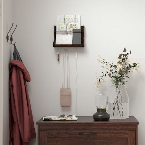 IKEA LEVLA Wall organiser, dark brown | IKEA Picture ledges | IKEA Frames & pictures | Eachdaykart