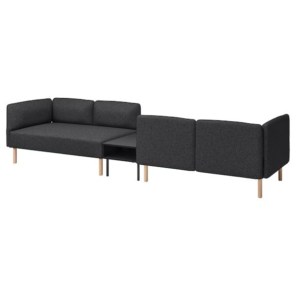 IKEA Lillehem 4 seat modular sofa with side table