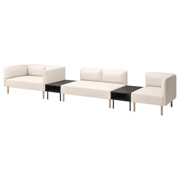 IKEA Lillehem 5 seat modular sofa with side table