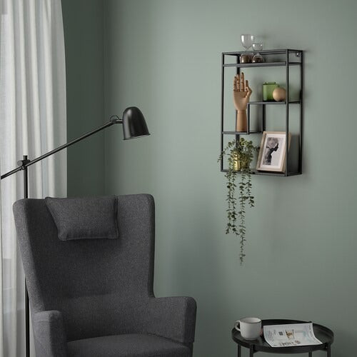 IKEA LINDASEN Display shelf, anthracite | IKEA Picture ledges | IKEA Frames & pictures | Eachdaykart