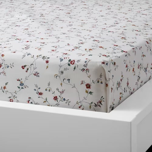 IKEA LJUSOGA Flat sheet and pillowcase, flower | IKEA Bedsheets | IKEA Home textiles | Eachdaykart