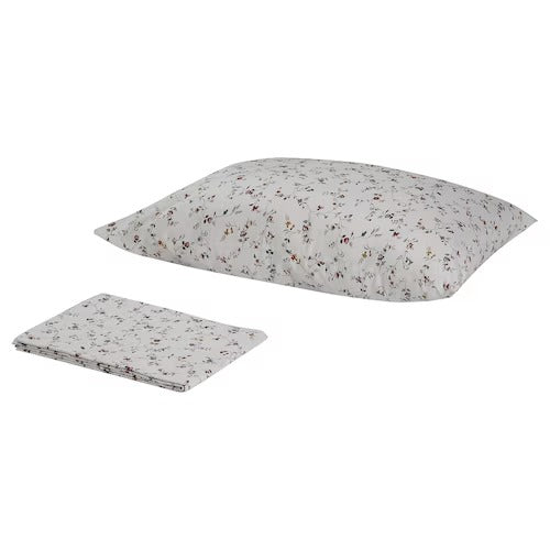 IKEA LJUSOGA Flat sheet and pillowcase, flower | IKEA Bedsheets | IKEA Home textiles | Eachdaykart