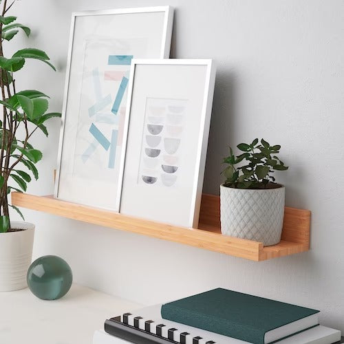 IKEA MALERAS Picture ledge, bamboo | IKEA Picture ledges | IKEA Frames & pictures | Eachdaykart