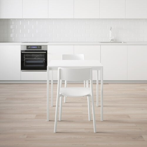 IKEA MELLTORP / JANINGE Table and 2 chairs, white/white |  IKEA Dining sets up to 2 chairs | IKEA Dining sets | Eachdaykart
