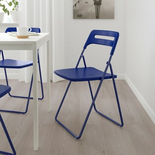 IKEA MELLTORP / NISSE Table and 2 folding chairs, white/dark blue-lilac |  IKEA Dining sets up to 2 chairs | IKEA Dining sets | Eachdaykart