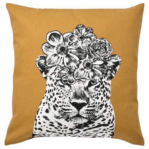 IKEA NABBSPINNARE Cushion cover, dark yellow/pale blue | IKEA Cushion covers | IKEA Home textiles | Eachdaykart