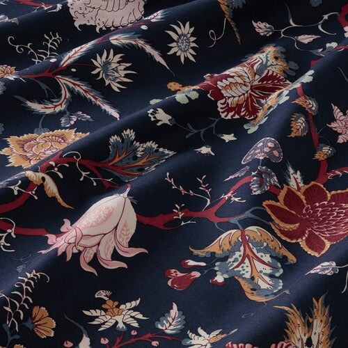 IKEA NASSELKLOCKA Flat sheet and pillowcase, dark blue/multicolour | IKEA Bedsheets | IKEA Home textiles | Eachdaykart