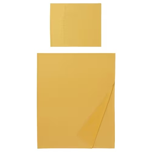 IKEA NATTJASMIN Flat sheet and pillowcase, yellow | IKEA Bedsheets | IKEA Home textiles | Eachdaykart