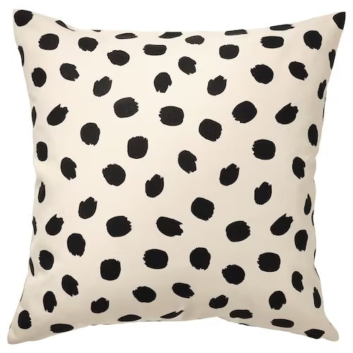 IKEA ODDNY Cushion cover, off-white/dot pattern black | IKEA Cushion covers | IKEA Home textiles | Eachdaykart