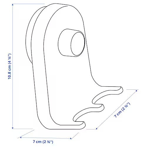 IKEA OBONAS Triple hook with suction cup, grey-green | IKEA Showers | IKEA Bathroom products | Eachdaykart