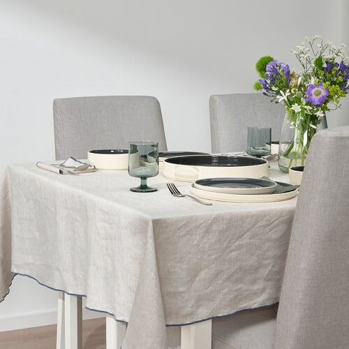 IKEA OMBONAD Tablecloth, natural colour/beige | IKEA IKEA Table Linen | IKEA Home textiles | Eachdaykart