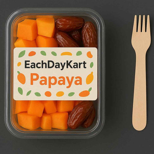 EachDayKart Fresh Papaya & Dates Bowl – Ready to Eat (Copy)