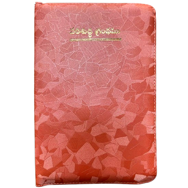 Telugu bible Black color Leather bound with zip by CTBR | Telugu Bibles | Telugu christian books - EachDayKart
