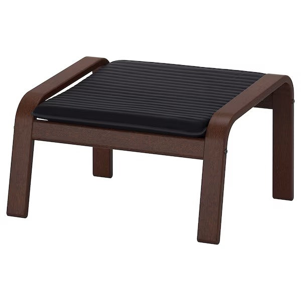 IKEA Poang footstool brown knisa black